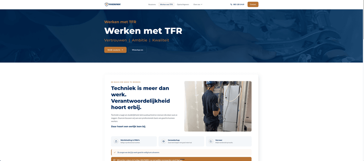 TFR Recruitment screenshot 2